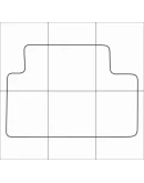 MAZDA 5 2005-2010 Лекала автоковриков вектор