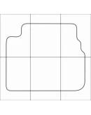 MAZDA 6 2007-2012 Лекала автоковриков вектор