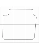 MAZDA 6 2012-- Лекала автоковриков вектор