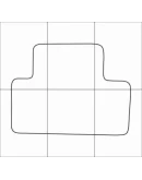 MAZDA CX-7 2007-- Лекала автоковриков вектор