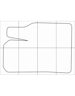 MAZDA CX-9 2008-- Лекала автоковриков вектор