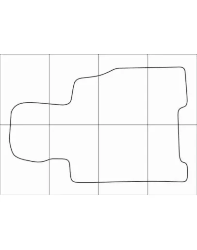 MAZDA XEDOS 9 1994-2000 Лекала автоковриков вектор