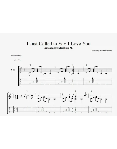 I Just Called to Say I Love You - Stevie Wonder