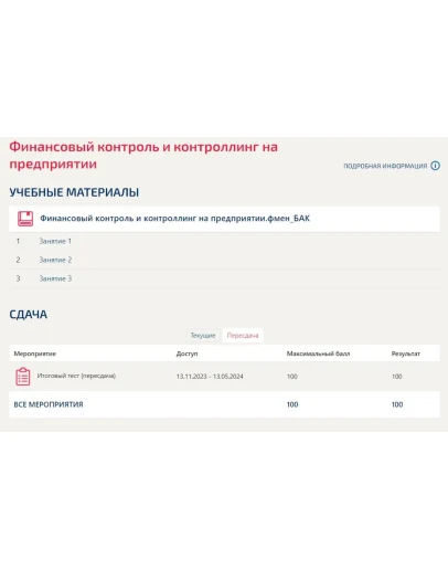 Финансовый контроль и контроллинг на предприятии ответы