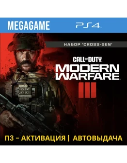Call of Duty Modern Warfare III (PS4/RUS) П3-Активация