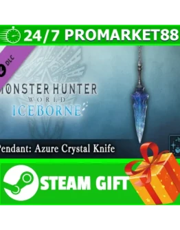 Monster Hunter World Iceborne Pendant Azure Crystal