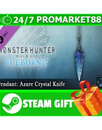 Monster Hunter World Iceborne Pendant Azure Crystal