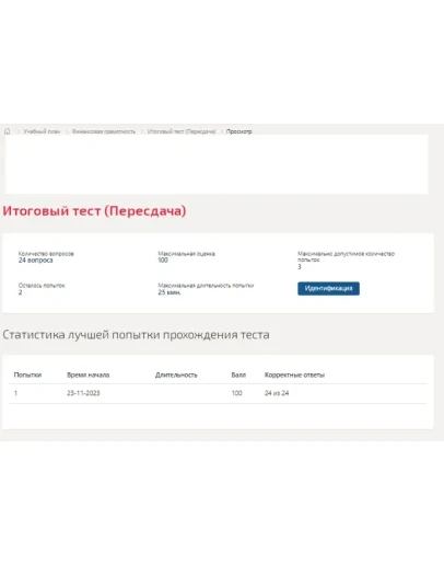 Финансовая грамотность.Итоговый тест Синергия/МТИ 2023г