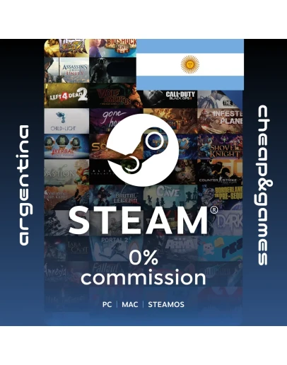 Карта пополнения Пополнить Steam АРГЕНТИНА USD Карта пополнения Пополнить Steam АРГЕНТИНА USD