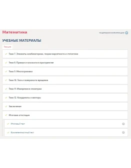 Математика.Компетентностный тест Синергия/МТИ 2023г.