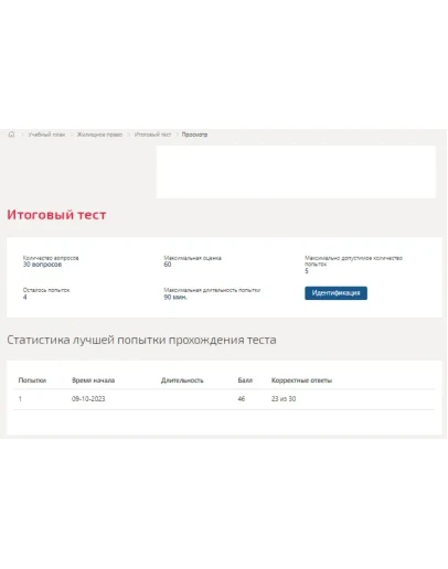 Жилищное право.Темы 7-12.Итоговый тест Синергия/МТИ