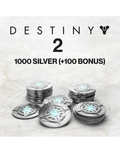 1000 ед. серебра Destiny 2 (+100 ед. в подарок)ПСН