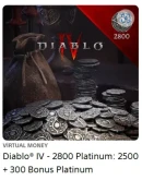 Diablo IV: 500-18500 Платины PS4/PS5 TR