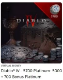 Diablo IV: 500-18500 Платины PS4/PS5 TR