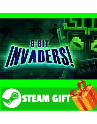 ВСЕ СТРАНЫ+РОССИЯ 8-Bit Invaders! STEAM GIFT