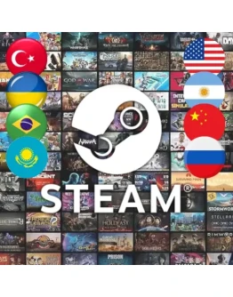 Аккаунт Steam (kz) (Ук) (Тур) (Арг) (Кит) (Яп) (Сша)