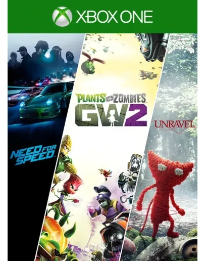 СЕМЕЙНЫЙ НАБОР ОТ EA (NFS+2 GAMES)XBOXКЛЮЧ