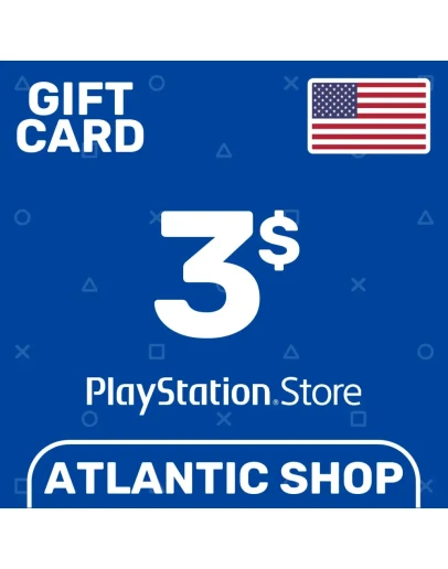 Карта Пополнения PSN 3 (USD) США