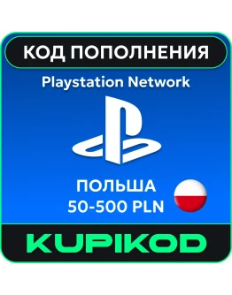 Пополнение PlayStation PSN подарочная карта 100 PLN