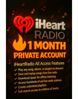 iHeart: личный аккаунт Музыка, Радио, Подкасты