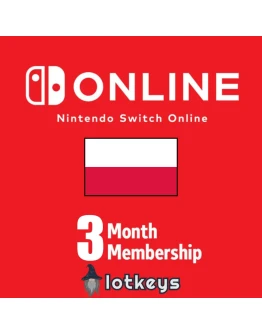 Nintendo Switch Online 3 месяцев (Польша)