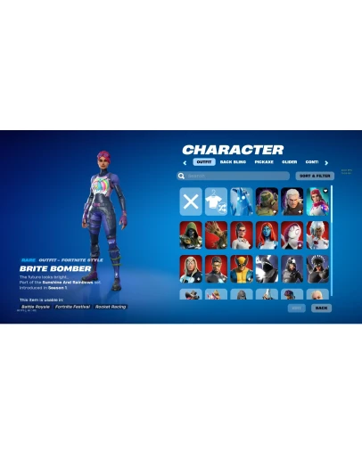 FORTNITE64+ ОБЛИЦОВ АККАУНТ LOSERFRUIT DRIFT +ПОЧТА