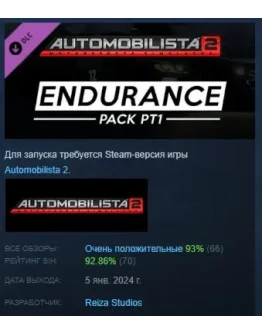 Automobilista 2 - Endurance Pack Pt1 DLC STEAM РОССИЯ