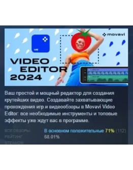 Movavi Video Editor 2024 АВТОДОСТАВКА STEAM РОССИЯ