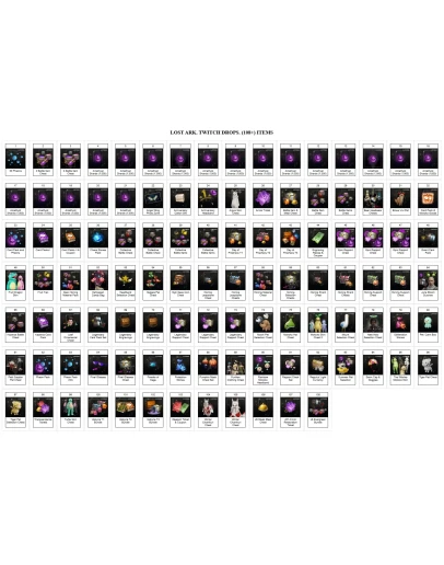 Lost ArkТВИЧ ДРОПЫСКИНЫ ТВИЧ ДРОПС 108+ ПРЕДМЕТОВ
