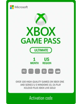 ПРОДЛЕНИЕ XBOX GAME PASS ULTIMATE 1 МЕСЯЦ / США /