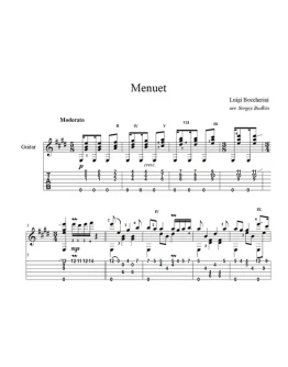 Менуэт (Боккерини) для гитары