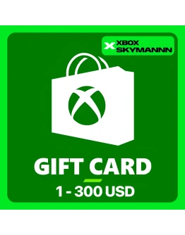 ПОДАРОЧНАЯ КАРТА XBOX LIVE 1-300 USD USA БЫСТРО
