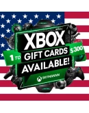 ПОДАРОЧНАЯ КАРТА XBOX LIVE 1-300 USD USA БЫСТРО