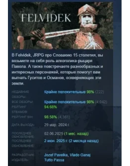 Felvidek АВТОДОСТАВКА STEAM РОССИЯ Felvidek АВТОДОСТАВКА STEAM РОССИЯ