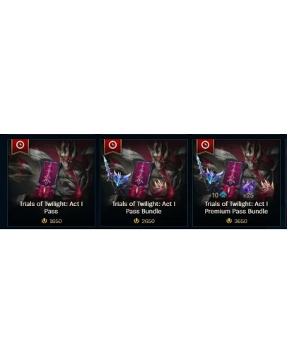 Пропуск Trials Twilight 1 /1650 RP/ 2650 RP /3650 RP
