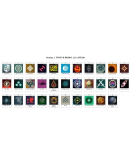 DESTINY 2ТВИЧ ДРОПЫСКИНЫ 32+ ЕМБЛЕМ + ПОДАРОК