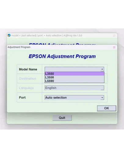 EPSON AdjProg Reset L3550 L3556 L5590