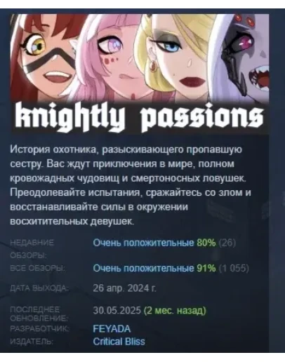 Knightly Passions АВТОДОСТАВКА STEAM РОССИЯ