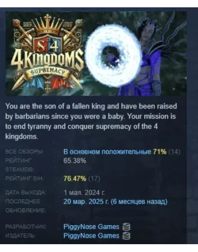 4 Kingdoms Supremacy АВТОДОСТАВКА STEAM GIFT РОССИЯ