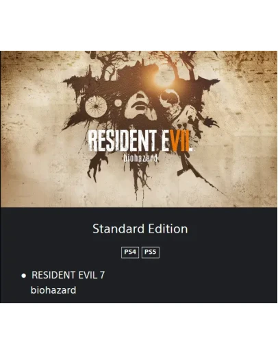 RESIDENT EVIL 7 biohazard PS4 / PS5 TR