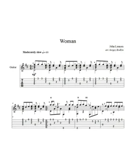 Woman (Джон Леннон) для гитары Woman (Джон Леннон) для гитары