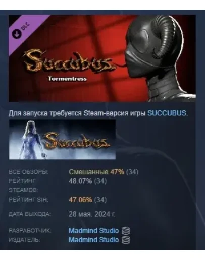 Succubus - Tormentress DLC STEAM РОССИЯ