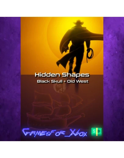 Hidden Shapes Black Skull + Old West XBOX