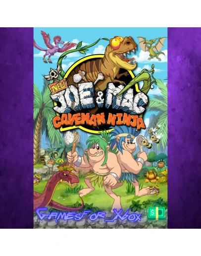 New Joe & Mac - Caveman Ninja XBOX New Joe & Mac - Caveman Ninja XBOX