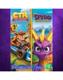 Crash Team Racing Nitro-Fueled + Spyro Game Bun XBOX