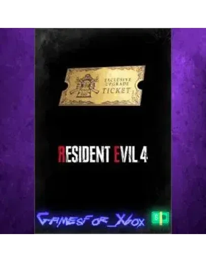 Resident Evil 4 Weapon Exclusive Upgrade Tic XBOX DLC Resident Evil 4 Weapon Exclusive Upgrade Tic XBOX DLC