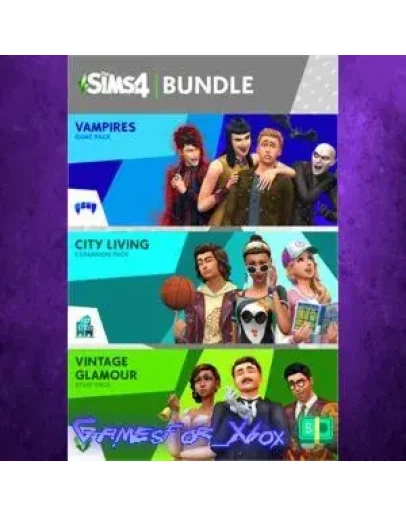 The Sims 4 Bundle - City Living, Vampires, V XBOX DLC The Sims 4 Bundle - City Living, Vampires, V XBOX DLC