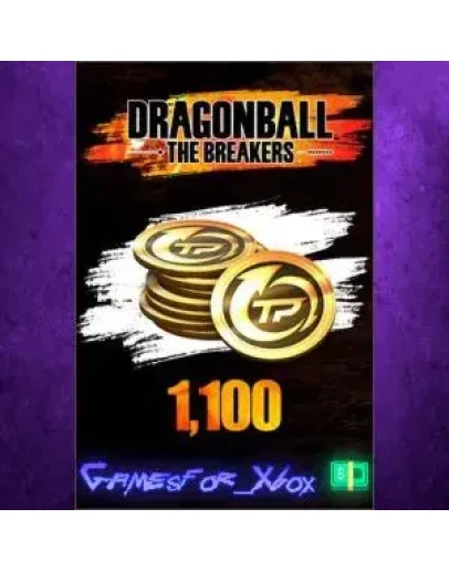 DRAGON BALL THE BREAKERS - 1100 TP Tokens XBOX DLC DRAGON BALL THE BREAKERS - 1100 TP Tokens XBOX DLC