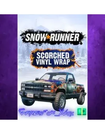 SnowRunner Scorched Vinyl Wrap XBOX DLC