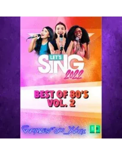 Let's Sing 2022 Best of 80's Vol. 2 Song Pac XBOX DLC